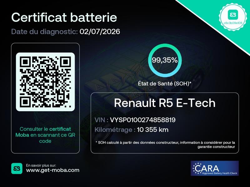 RENAULT 5 E-Tech Electrique techno 120 ch autonomie urbaine - Photo 2